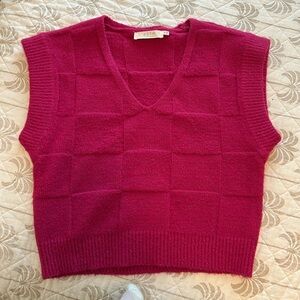 ASTR - pink sweater vest top